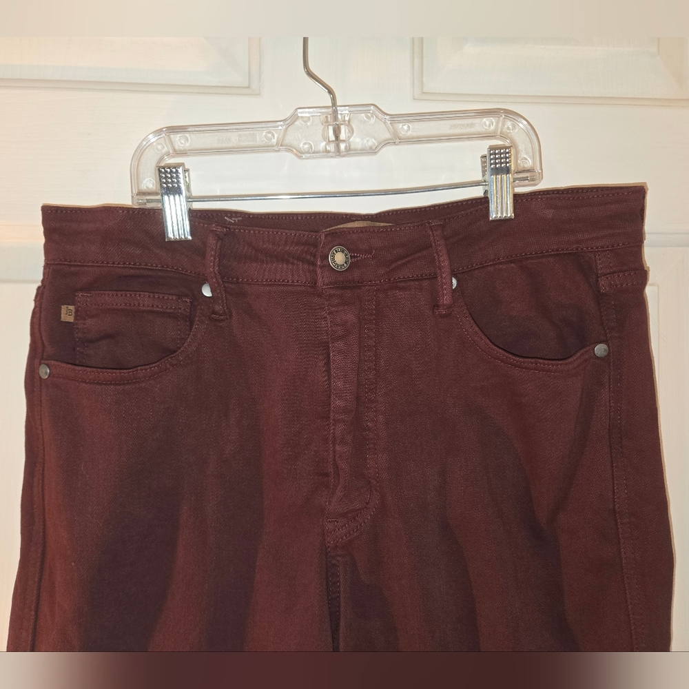 Judy Blue Dark Red Garment Dyed Wide Leg Pant 11/30 - Picture 2 of 9
